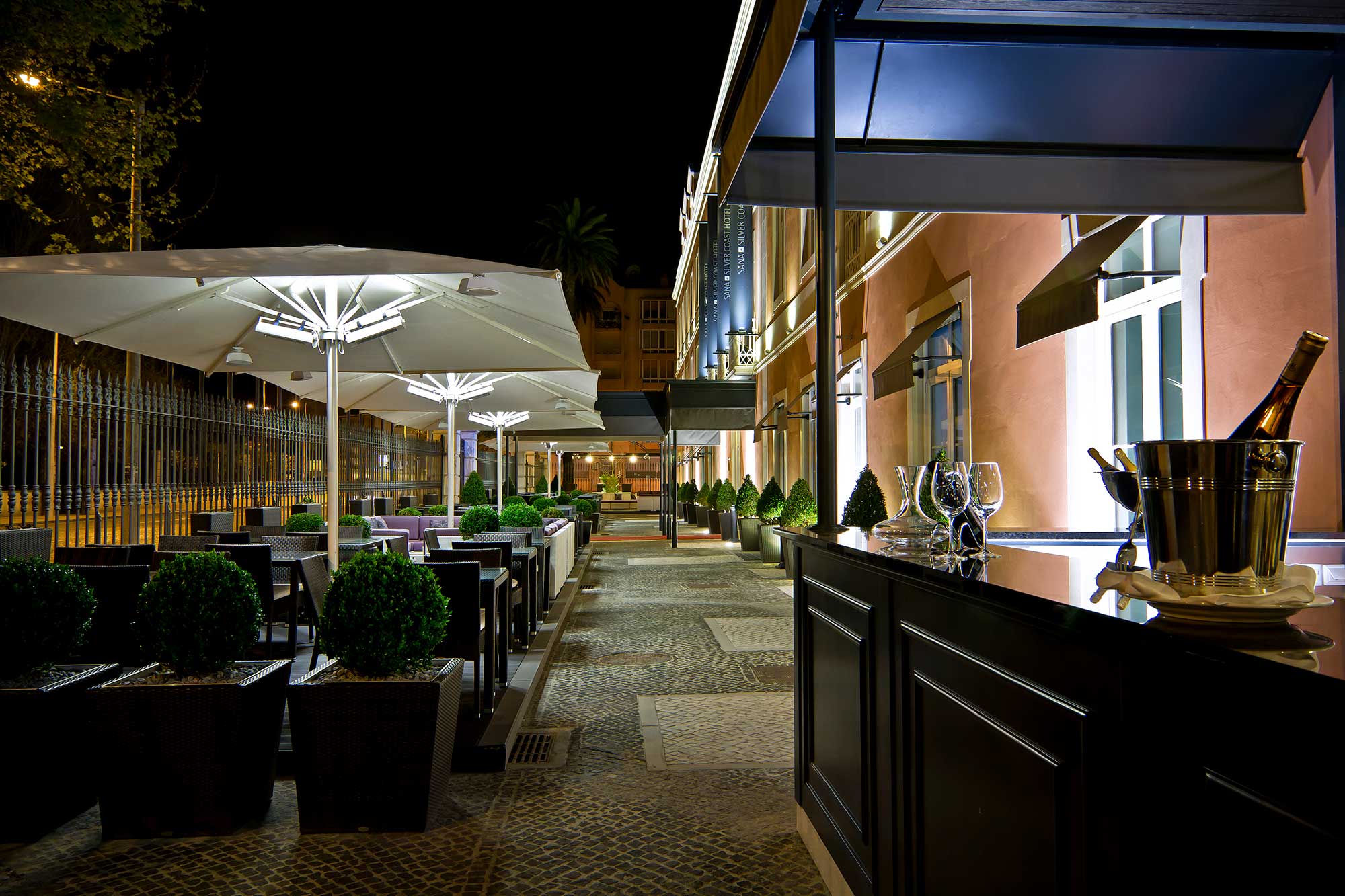 Sana Silver Coast Hotel Caldas Rainha Lisbonense Terrace Bar 7