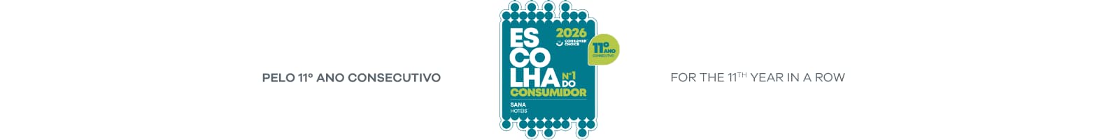 SANA Hotels Escolha do Consumidor 2026